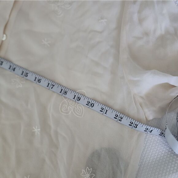 Valerie Stevens silk long sleeve blouse new with tags minimalist lagenlook - Picture 6 of 7